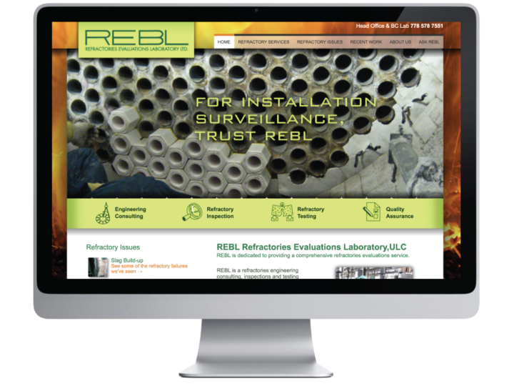 REBL Refractories Evaluations Laboratory Ltd. Website