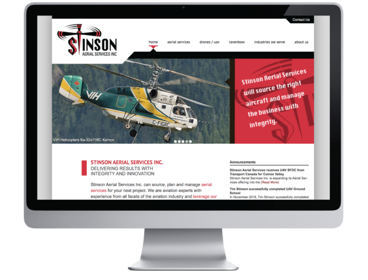 Stinson Aerial Services Inc. Website