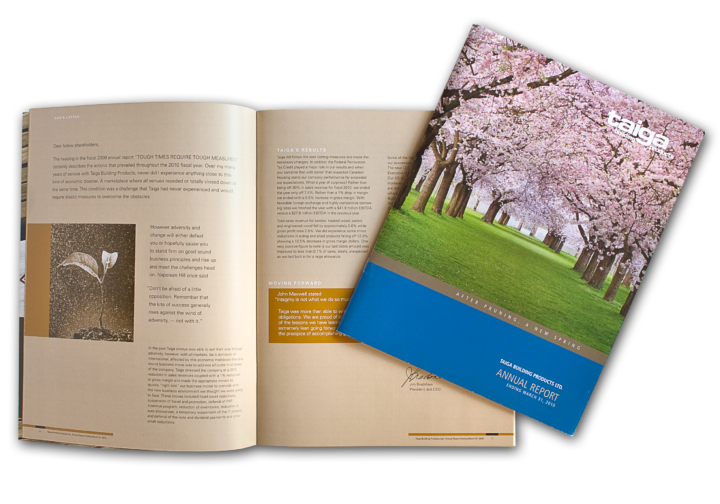Taiga Building Products Ltd. Annual Report