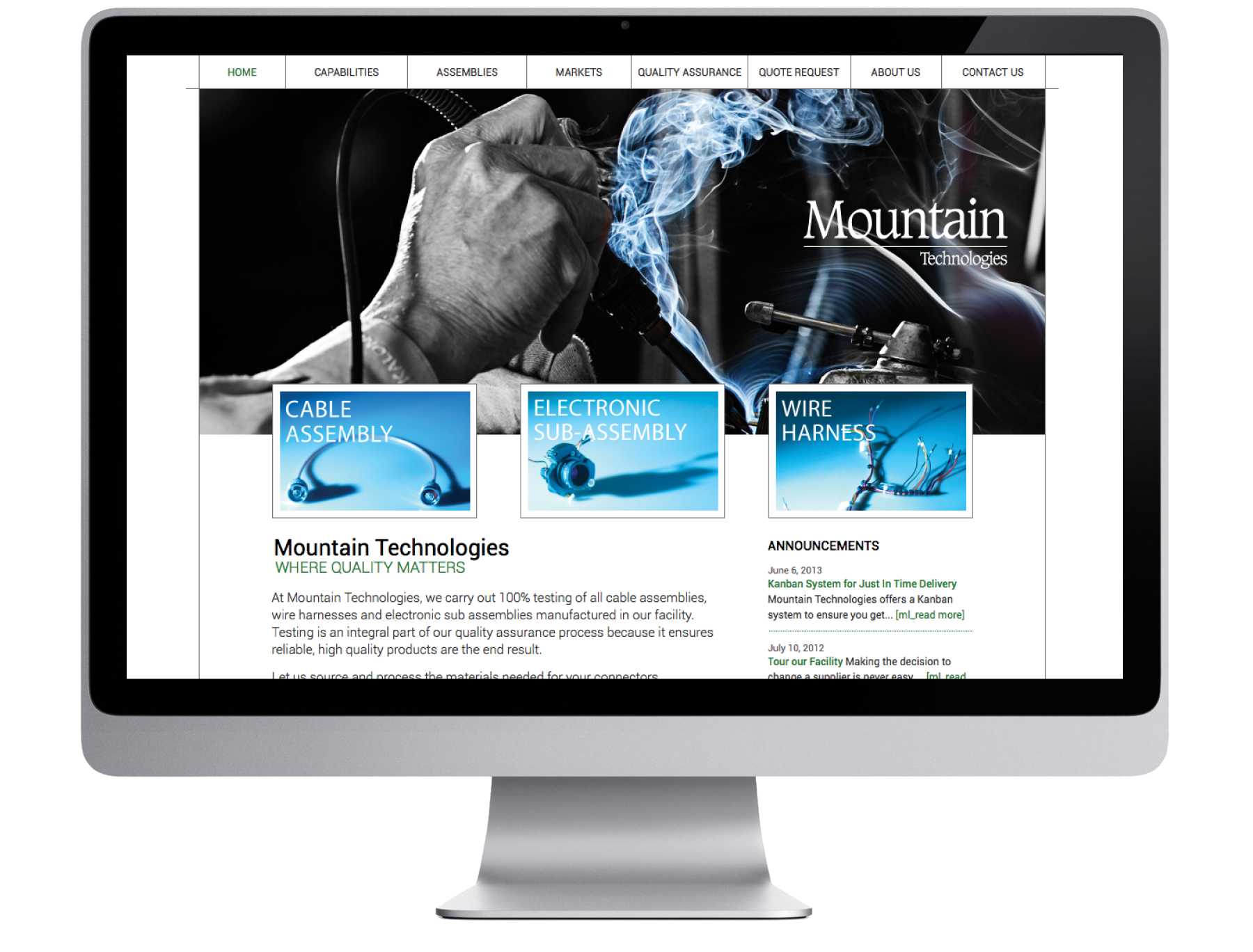 Mountain Technologies Limited Website | Honeycomb Creative Inc.