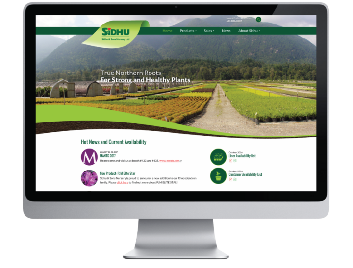 Sidhu &#038; Sons Nursery Website