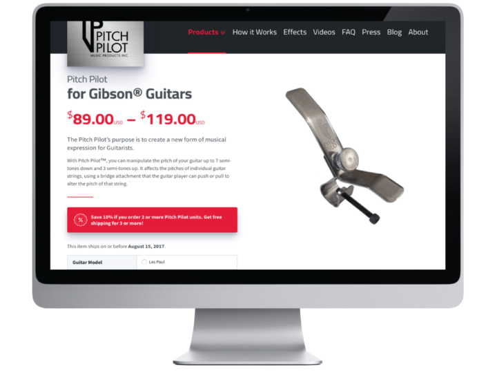 Pitch Pilot Music Products Inc. Website