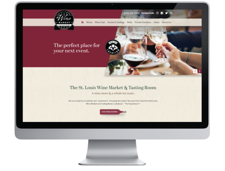 St. Louis Wine Market and Tasting Room Website