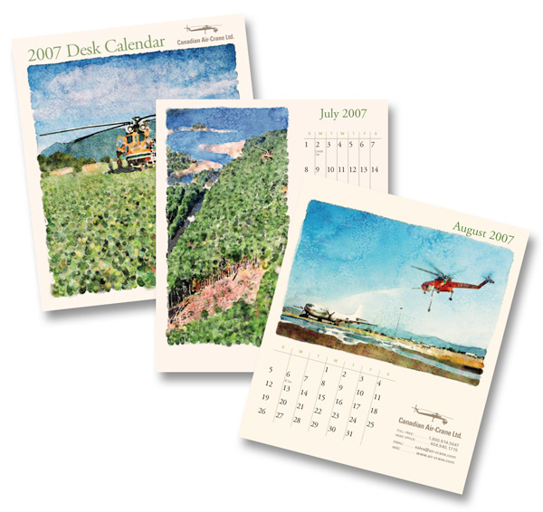 Canadian Air-Crane Ltd. Desk Calendar