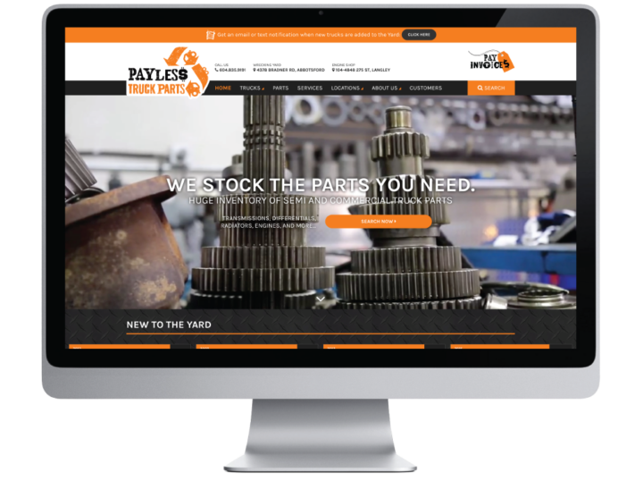 Payless Truck Parts Website