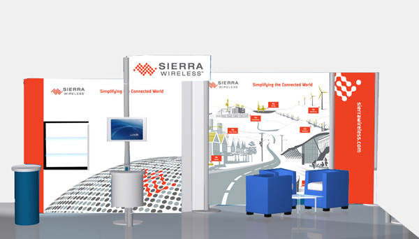Sierra Wireless Trade Show Booth