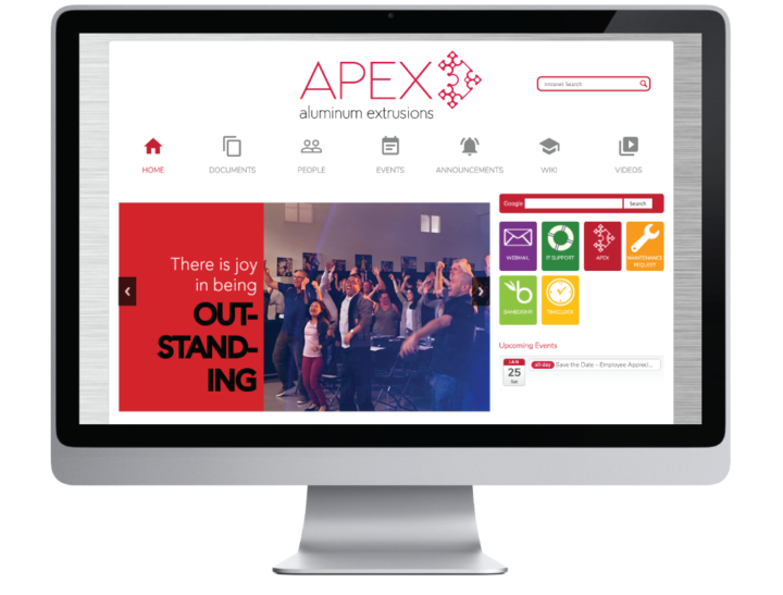 Apex Aluminum Extrusions &#8211; Intranet Website