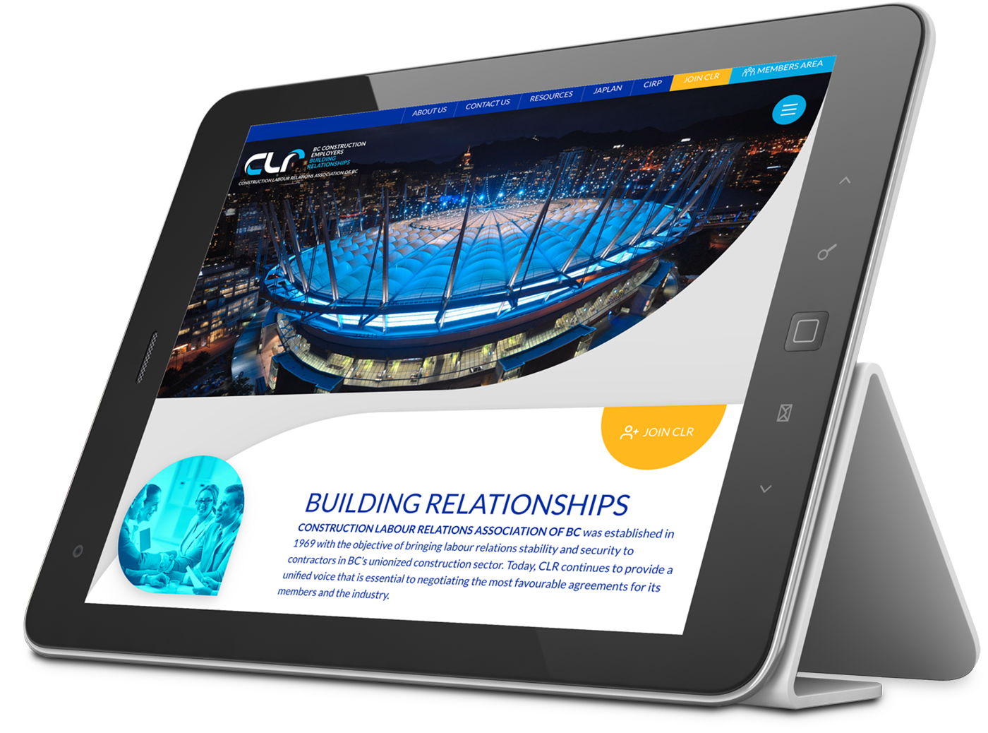 Construction Labour Relations Association Responsive Website Design